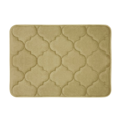 4 of 12:Tapis de bain doux et antidérapant en mousse à mémoire de forme Madison Moroccan, 43 x 61 cm 
