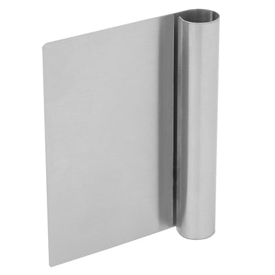 3 of 4:Grattoir à pâtisserie robuste en acier inoxydable Home Basics, argenté 