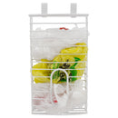 2 of 5:Home Basics Over the Cabinet  Plastic Bag Organizer and Grocery Bag Holder, White 