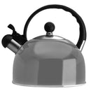 1 of 1:Bouilloire sifflante PREMIUS en acier inoxydable, grise, 2,5 litres 