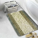 6 of 21:Vienna Scroll Two-Tone Non-Slip Soft Bath Rug, 18x30 Inches 