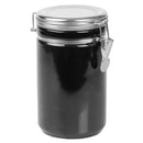 3 of 4:Home Basics 45 oz. Canister with Stainless Steel Top, Black 