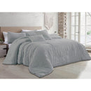 3 of 10:Astrid 5 Piece Crinkled Fabric Comforter Set 