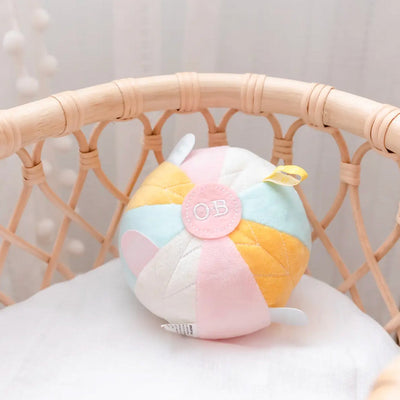 3 of 3:Balle sensorielle OB Designs, rose d'automne, 15 cm 