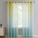 1 of 2:Paquete de 2 paneles de ventana con ojales transparentes Ombre, 104 x 84 pulgadas 