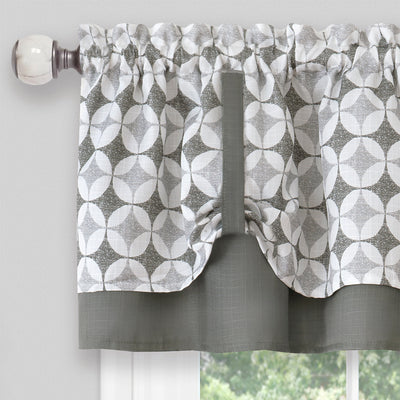 2 of 4:Cenefa de recogida de doble capa Callie - 58x14 - Gris 