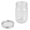 3 of 4:Home Basics 12 oz. Wide Mouth Clear Mason Canning Jar 