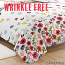 3 of 10:PREMIUS Butterfly 3 Piece Microfiber Wrinkle-Free Quilt Set, White-Multi 