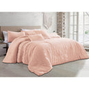 9 of 10:Astrid 5 Piece Crinkled Fabric Comforter Set 