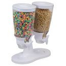 1 of 5:Home Basics Double Cereal Dispenser, White 