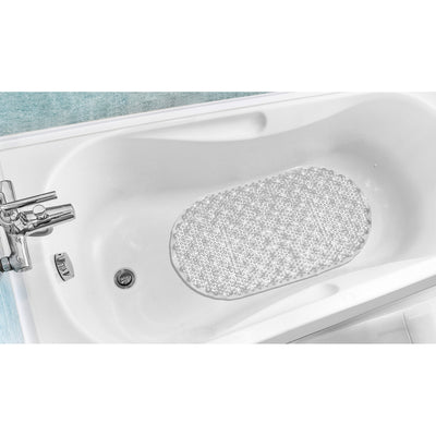 1 of 7:Popular Bath Bubble Vinyl Oblong Tub Mat, 15.5x27 Inches 