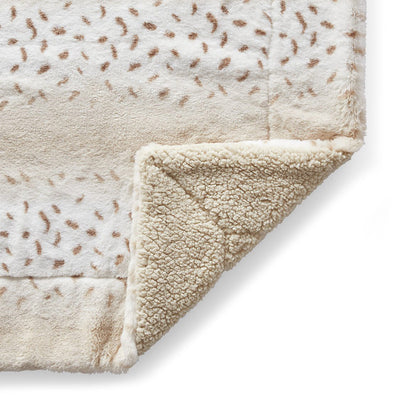3 of 3:Better Homes Faux Fur and Sherpa Throw Blanket, 50x60 Inches, Deer 