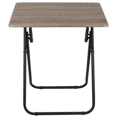 2 of 5:Table pliante polyvalente Jumbo Home Basics, rustique 