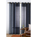 4 of 7:Randall Metallic Moroccan Pattern Sheer Grommet Window Panel, 54x84 Inches 