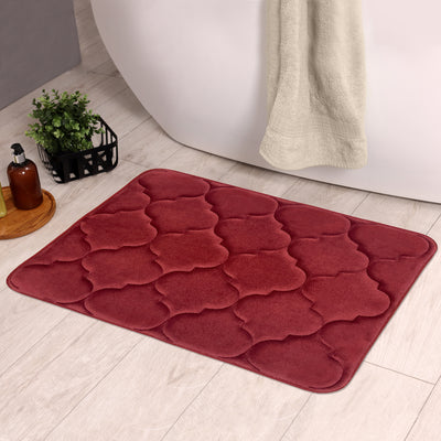9 of 12:Tapis de bain doux et antidérapant en mousse à mémoire de forme Madison Moroccan, 43 x 61 cm 