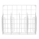 6 of 8:Organiseur de cuisine en acier recouvert de vinyle Home Basics, blanc, 34,3 x 8,9 x 29,2 cm 