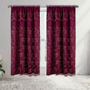 4 of 7:Viola Floral Embroidery Panel with Valance and Backing, 55x84 Inches 