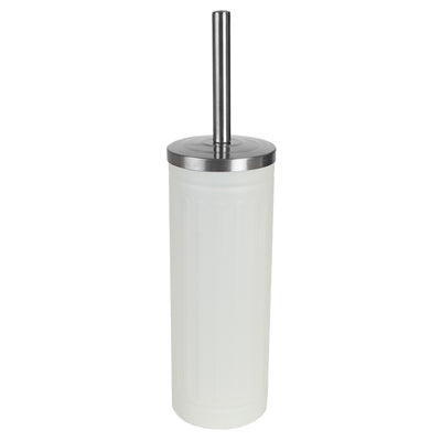 2 of 4:Escobilla de Baño de Acero Marfil Repujado Home Basics 