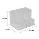 6 of 6:Home Basics Compact Shatter-Resistant Plastic Cosmetic Organizer, Clear 