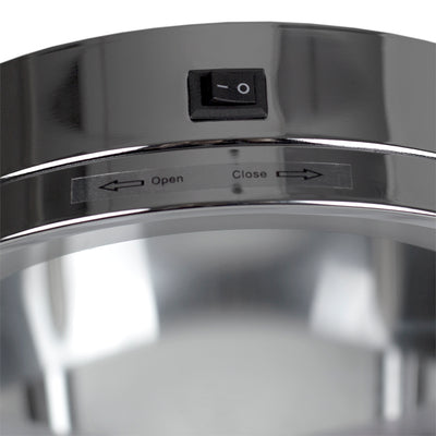3 of 4:Home Basics Double Sided Cosmetic Countertop Handheld Mirror with LED Light, Chrome 