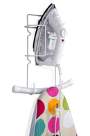 1 of 3:Support mural en vinyle pour fer et planche à repasser Home Basics, blanc 