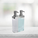 3 of 4:Distributeur de savon et de lotion à double pompe Kitchen Details, transparent 