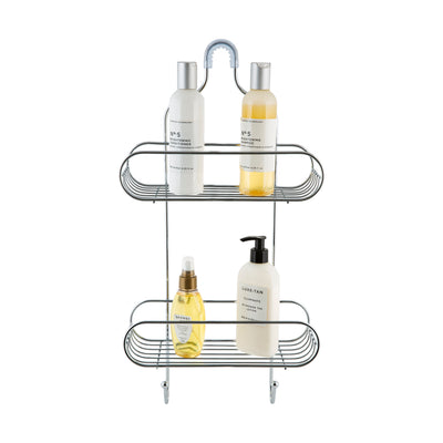 4 of 4:Bath Bliss 2 Tier Royal Shower Caddy in Chrome 