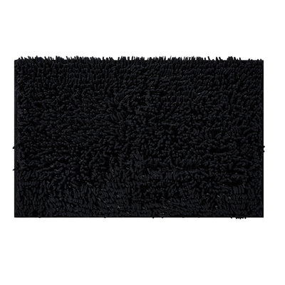 1 of 2:Tapis de bain antidérapant en forme de nouilles, noir, 45 x 71 cm 