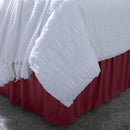 3 of 5:Detalles del hogar Cama envolvente con volantes Queen/King, Borgoña 