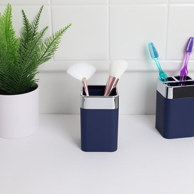 4 of 4:Conceptos básicos del hogar Skylar 10 oz. Vaso de plástico ABS, azul marino 
