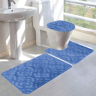5 of 7:Maribel 3-Piece Non-Slip Tufted Bath Rug Set 