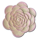 1 of 1:Premius Resin Two Tone Textured Pastel Floral Decoración de pared, rosa, 12 pulgadas 