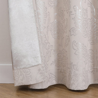 11 of 11:Silas Damask Metallic Grommet Room Darkening Window Panel, 52x84 Inches 