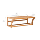 2 of 4:Étagère murale en bambou avec porte-serviettes Neu Home 