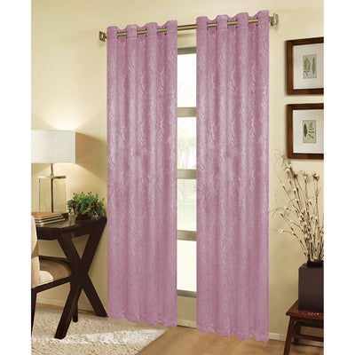 4 of 11:Panel de ventana con ojales para oscurecer la habitación Mabel Damask, 54 x 84 pulgadas 