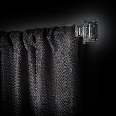 15 of 18:Innovative Decorative Room Darkening Wrap Around Curtain Rod and Finial, Brighton 