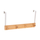 1 of 4:Simplify Bamboo Over the Door 4 Hook in White 