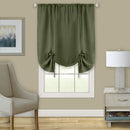 1 of 4:Darcy Window Curtain Tie Up Shade - 58x63 - Green 