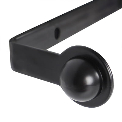 3 of 4:Home Basics Wall Mounted Plastic Paper Towel Holder, Black 