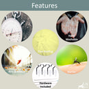 7 of 7:Just Relax Four Corner Post Elegant Mosquito Net Bed Canopy Set, Yellow, Full-Queen-King 