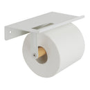 1 of 4:Home Basics Wall Mount Toilet Paper Holder with Phone Shelf, White 