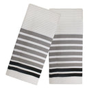 1 of 4:Popular Home - Juego de toallas de cocina Fouta de rayas finas, 2 piezas, 16.0 x 28.0 in 