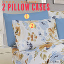 12 of 12:Ensemble de draps infroissables en microfibre imprimés PREMIUS Premium Sunlit Meadow 4 et 6 pièces 