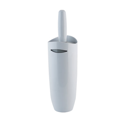 2 of 4:Bath Bliss Contour Toilet Brush and Holder in White 