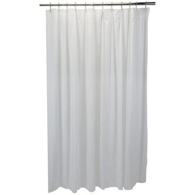 1 of 3:Bath Bliss Sanitized Peva Shower Liner in White 
