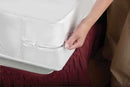 1 of 1:Home Basics PVC Zippered Full Size  Mattress Cover, White 