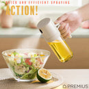 3 of 8:PREMIUS Glass Oil Sprayer Bottle, Natural, 8.45 Ounces 