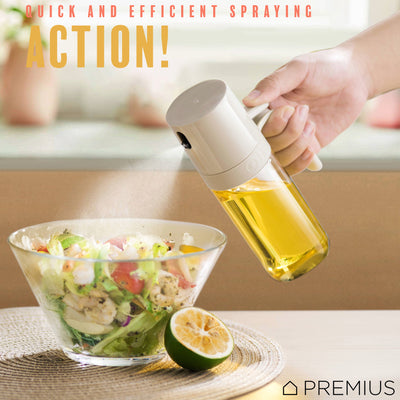 3 of 8:PREMIUS Glass Oil Sprayer Bottle, Natural, 8.45 Ounces 
