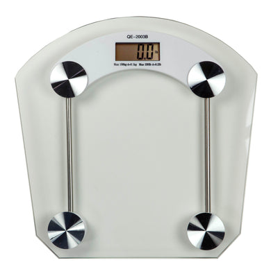 1 of 5:Home Basics Digital Glass Bathroom Scale, Clear, 12.75x12.75 Inches 
