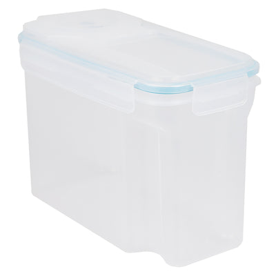 3 of 4:Home Basics Dispensador de cereales de plástico mediano con boquilla vertedora, transparente 